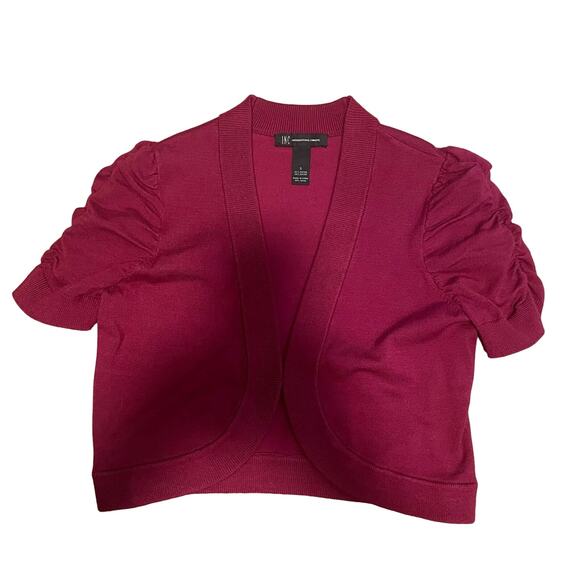 INC Berry Crop Shrug Sweater Small - Picture 3 of 8